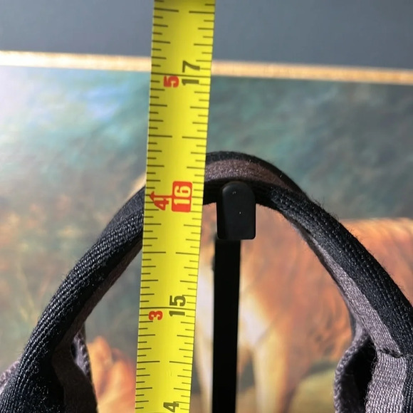 HERMES Fourre Tout MM Tote Bag Handbag Canvas Black and Gray. MOMMA NOT THE BABY - Picture 9 of 16